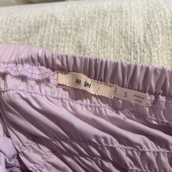 Mi Ami by Francesca Lavender Puff Sleeve Smocked Top - Picture 3 of 3